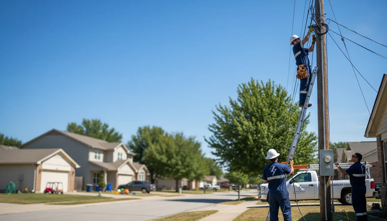 Residential electrician providing installation services in Fairmont, MN